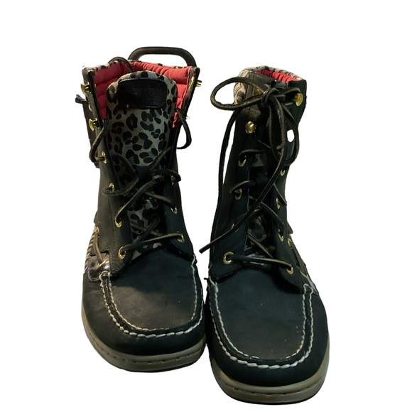 Sperry Top Sider boot women’s 8.5 Hikerfish Leopard print - Picture 11 of 11